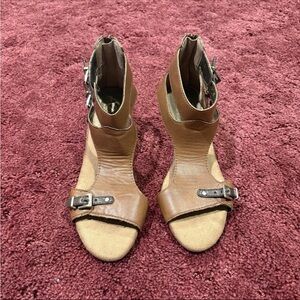AEROSOLES Tan Buckle Sandals